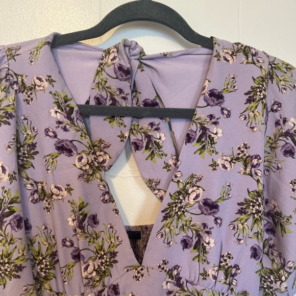 Floral Purple Dress - Picture 2 of 4